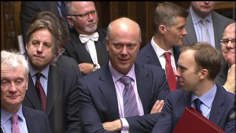 Chris Grayling at PMQs