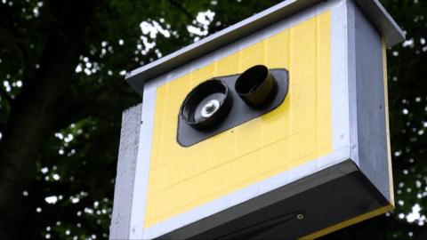 Speed camera which looks like a birdbox