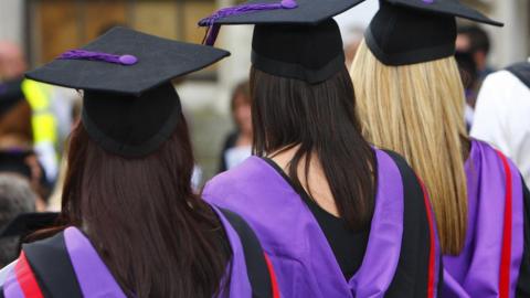 A generic photo of students at a university graduation ceremony