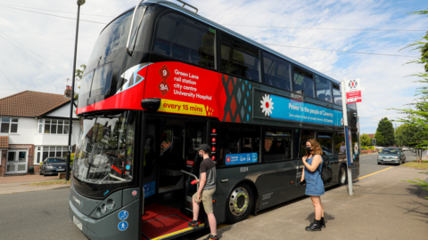 Electric bus in Coventry