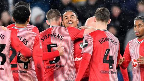 Southampton players celebrate