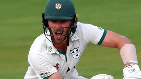 Tom Fell hit his first half century in first-class cricket for Worcestershire in almost two years