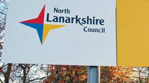 North Lanarkshire Council sign