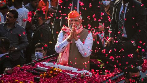 PM Modi led the BJP's campaigns in all five states