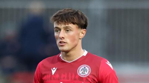 Josh Woods playing for Accrington Stanley