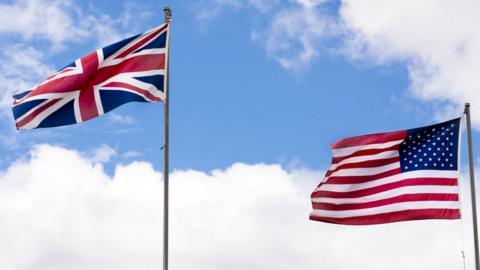 UK and US flags