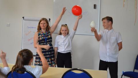 Stock image of Adele Sutton running a Revealed Projects workshop