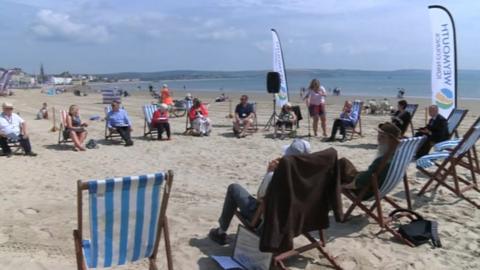 Weymouth Town Council beach meeting