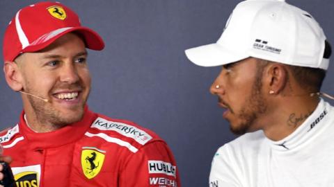 Sebastian Vettel and Lewis Hamilton