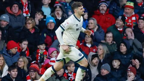 Millwall's Mihailo Ivanovic celebrates