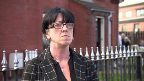Sheila McDonald says she is "angry and hurt" that her mother's funeral was disrupted.