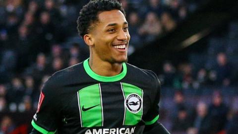 Joao Pedro celebrates his second penalty at Bramall Lane