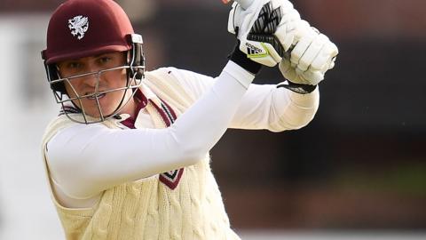 Tom Banton in action for Somerset