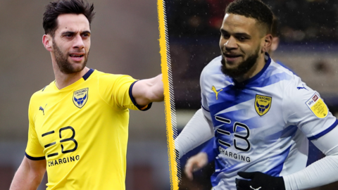 Oxford United forwards Sam Baldock and Marcus Browne