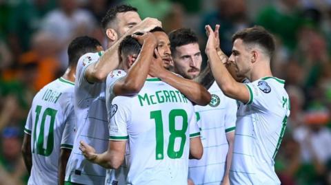 Republic of Ireland celebrate