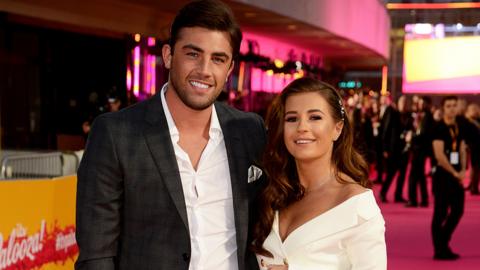 Love Island 2018 winners Jack Fincham and Dani Dyer posing for a red carpet picture