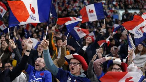 France fans fly flags