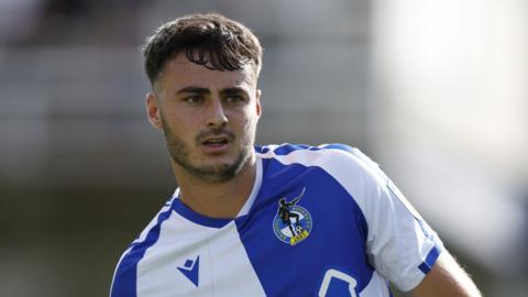 Aaron Collins in action for Bristol Rovers