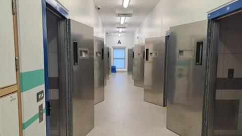 Cells at Oldbury Custody suite