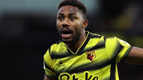 Emmanuel Dennis in action for Watford