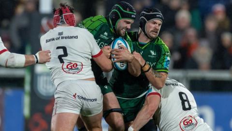 Action from Ulster v Connacht