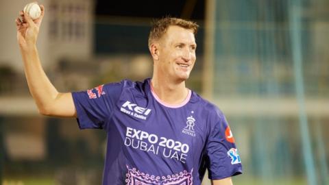 Chris Morris training at Rajasthan Royals