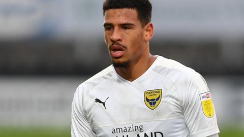 Marcus McGuane in action for Oxford United