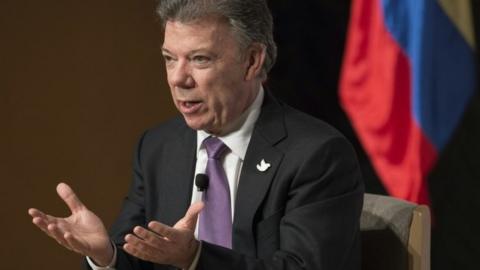 President Juan Manuel Santos in Washington