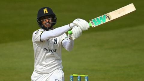 Hasan Ali's unbeaten half-century was his first in English county cricket
