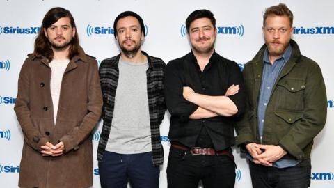 Mumford & Sons visit SiriusXM Studios on September 26, 2018 in New York City.