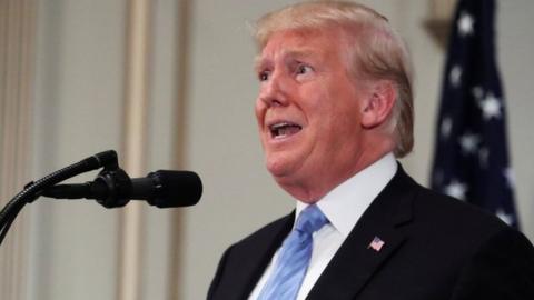 President Trump holds a news conference on the sidelines of the UN General Assembly in New York