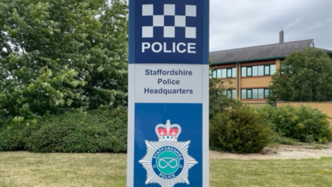 Staffordshire Police HQ sign