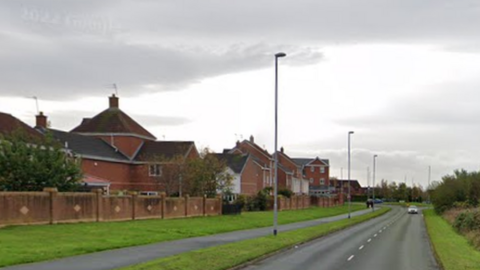 The car crashed into a gas substation on Queensbury Way, Widnes, on New Year's Eve