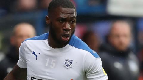 Corey Blackett-Taylor in action for Tranmere