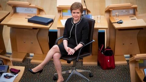 Nicola Sturgeon at Holyrood