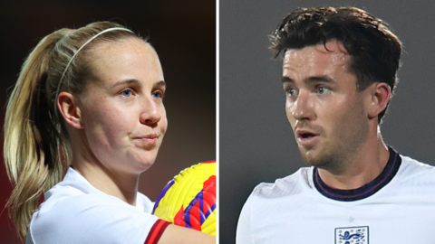 England players Beth Mead and Ben Chilwell