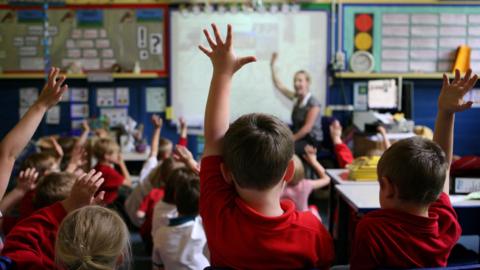 Pupils in classroom