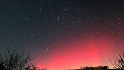 Northern lights over Oxfordshire