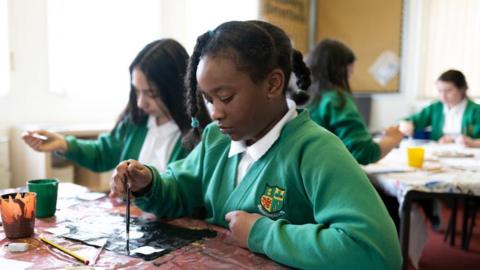 Children in classroom