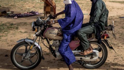 File image of men on motorcycle in Nigeria