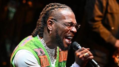 Burna Boy performs for Radio 1 Xtra at the Theatre Royal Haymarket on Thursday 10 Sept, 2020