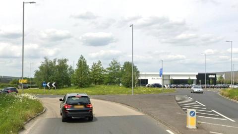 Hampton Park roundabout on the A350 in Melksham