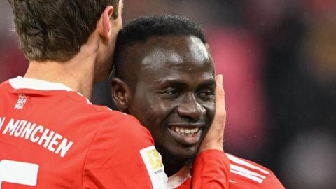 Sadio Mane celebrates