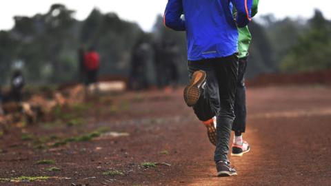 Runners in Iten in Kenya