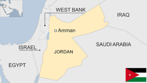 Map of Jordan