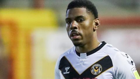 Newport County striker Tristan Abrahams