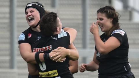 Exeter players celebrate