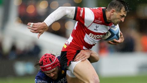 Jonny May in action for Gloucester