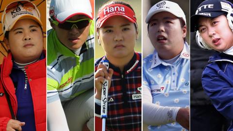 Inbee Park, Amy Yang, So Yeon Ryu, Shanshan Feng, Hy Joo Kim