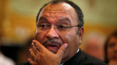 Papua New Guinea Prime Minister Peter O'Neill at the Lowy Institute in Sydney, Australia in 2012